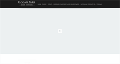 Desktop Screenshot of hoganparkgolf.com